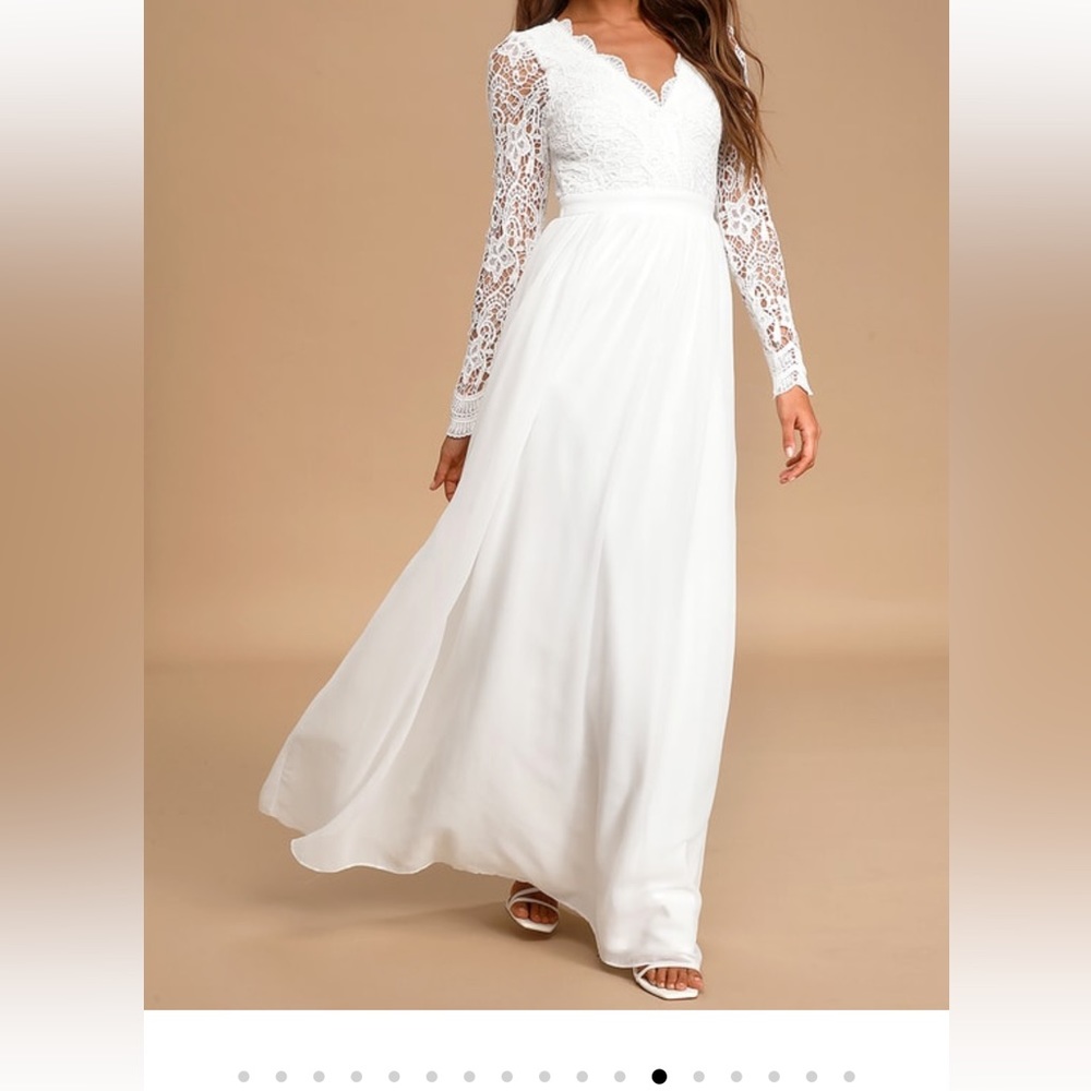 Lulus “Awaken My Love” white dress - size medium